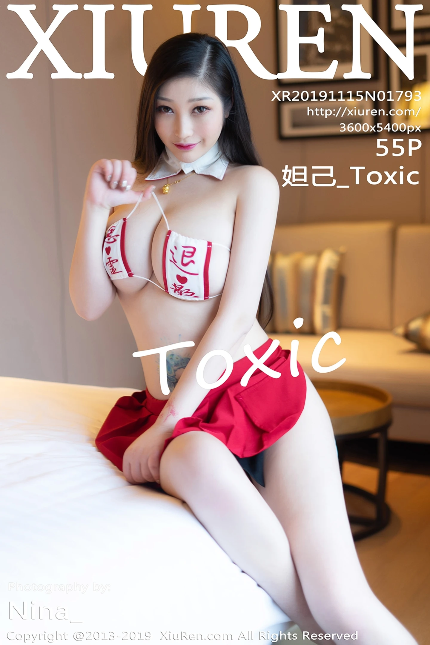 [XiuRen秀人网]No.1793_女神妲己_Toxic三亚旅拍私房情趣内衣+魅惑黑丝秀豪乳诱惑写真55P-秀人网 - XiuRen.Space